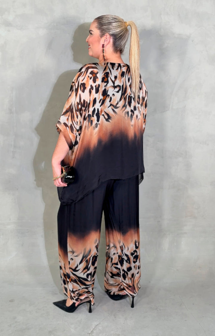 Conjunto café de seda - CONJUNTO XL Boutiquemirel 