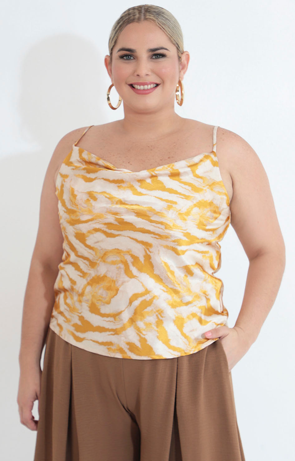 Blusa mostaza estampada - BLUSA XL Boutiquemirel 