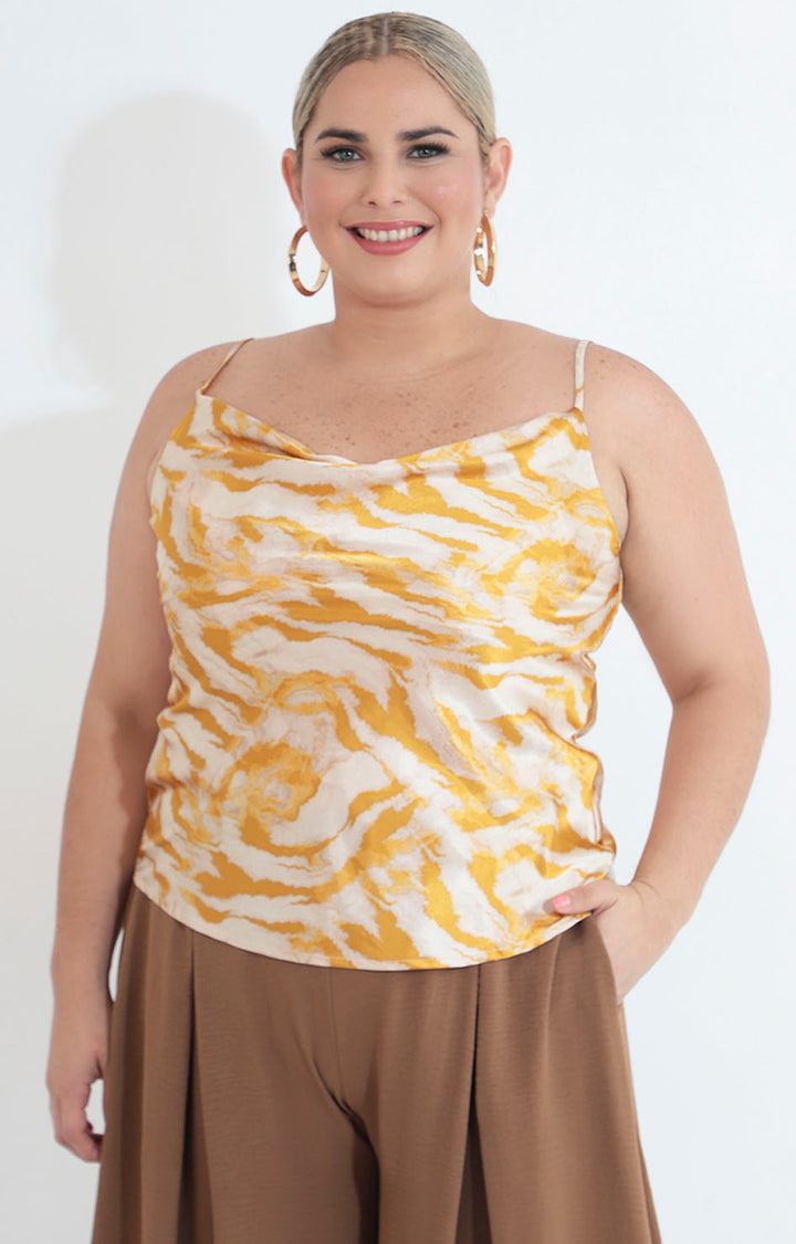 Blusa mostaza estampada - BLUSA XL Boutiquemirel 