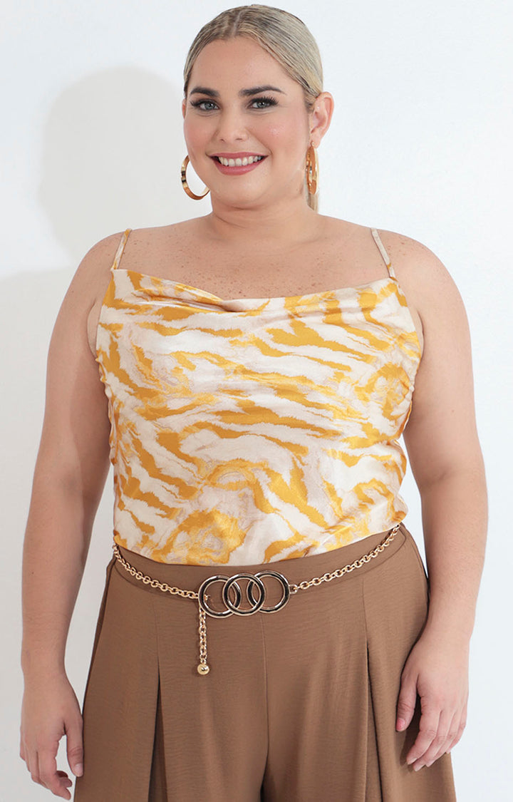 Blusa mostaza estampada - BLUSA XL Boutiquemirel 