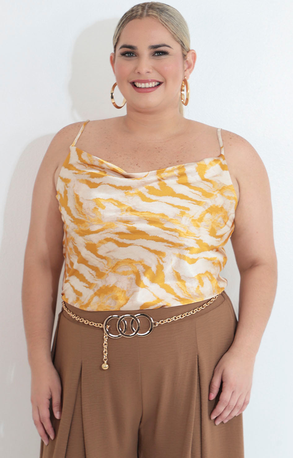 Blusa mostaza estampada - BLUSA XL Boutiquemirel 