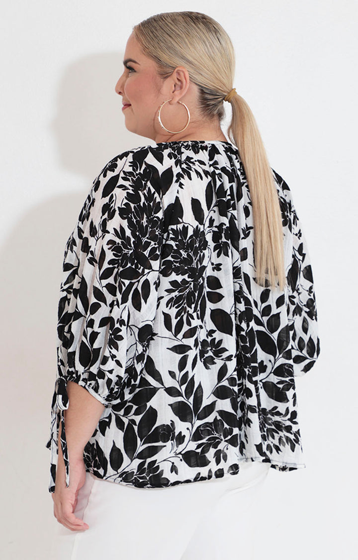 Blusa blanca estampada - BLUSA XL Boutiquemirel 