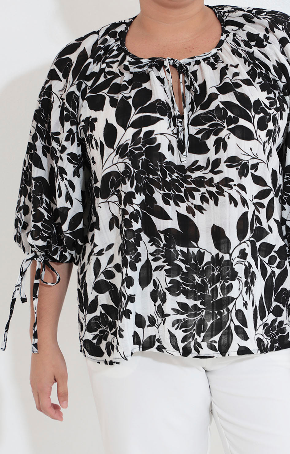 Blusa blanca estampada - BLUSA XL Boutiquemirel 