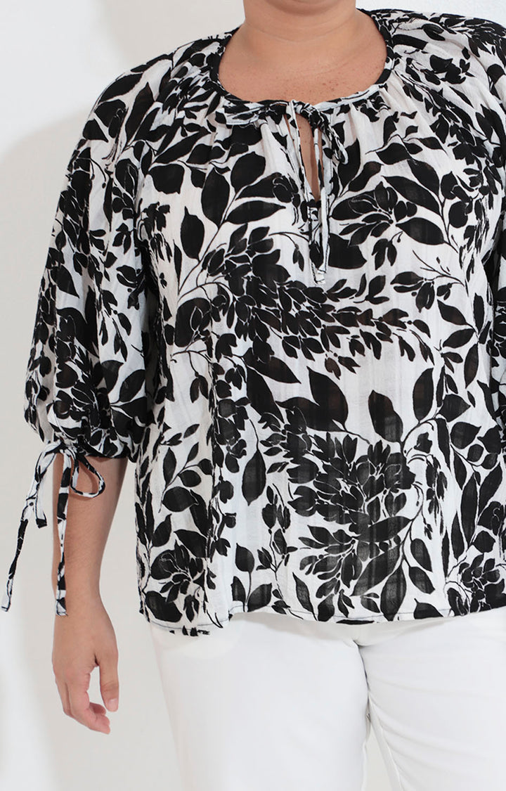 Blusa blanca estampada - BLUSA XL Boutiquemirel 