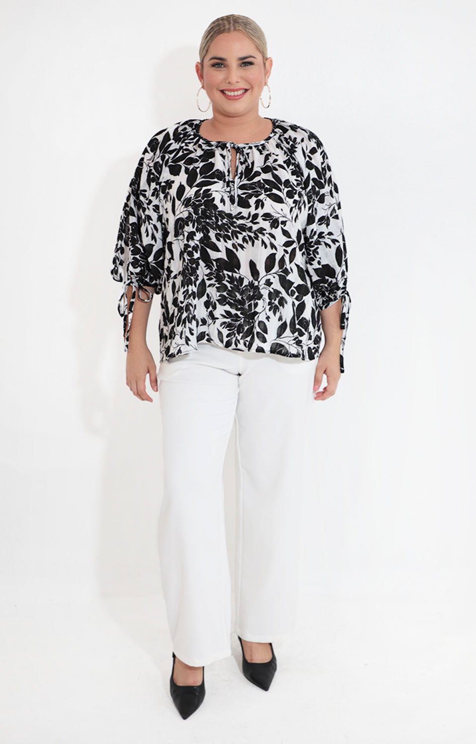 Blusa blanca estampada - BLUSA XL Boutiquemirel 