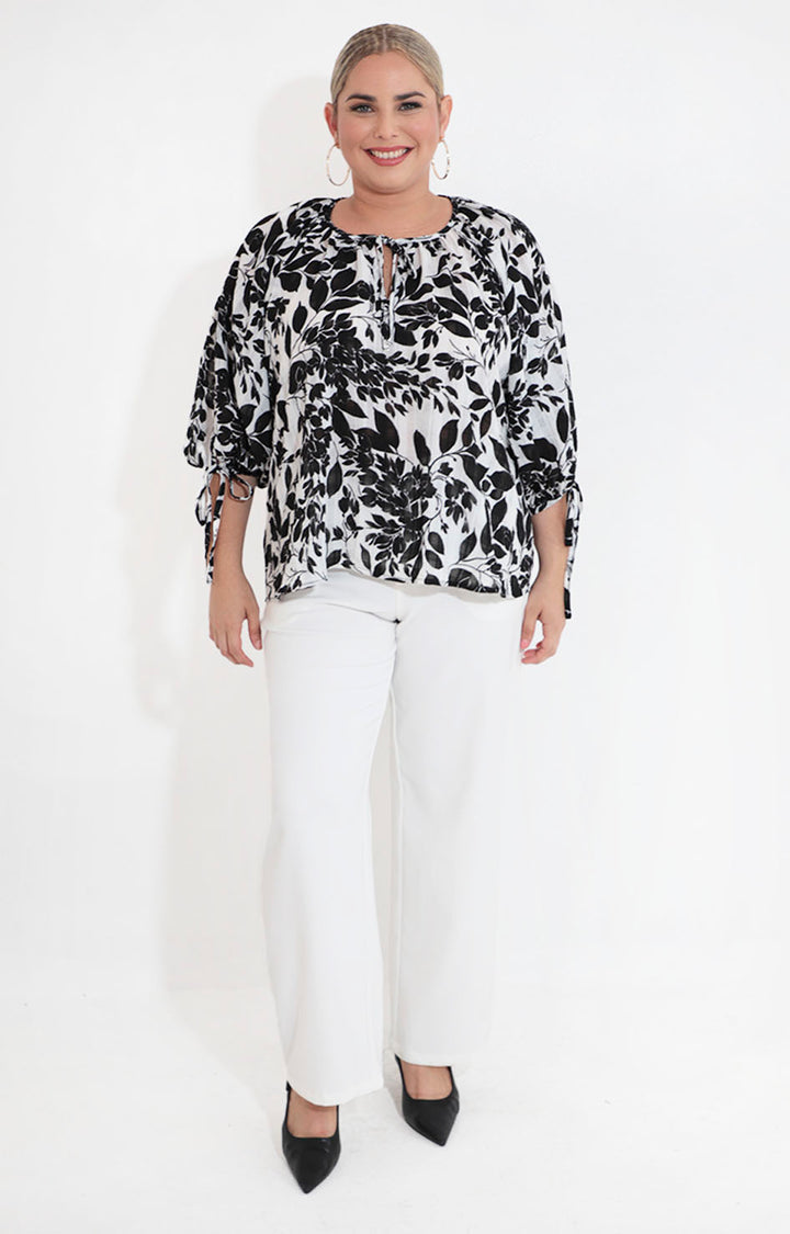 Blusa blanca estampada - BLUSA XL Boutiquemirel 