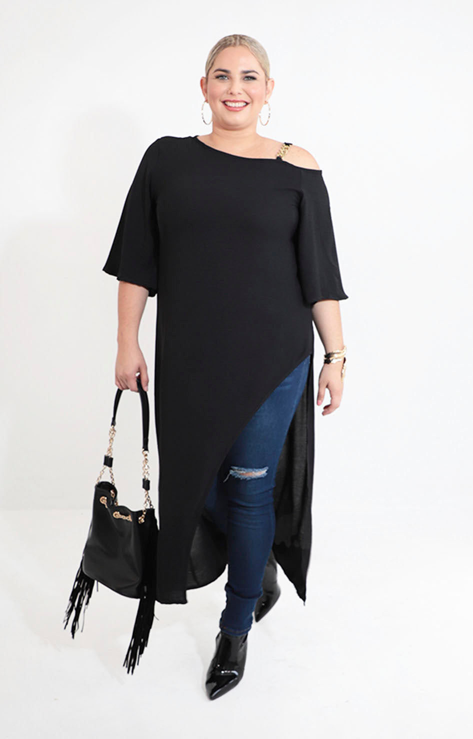 Blusón negro - BLUSA XL Boutiquemirel 