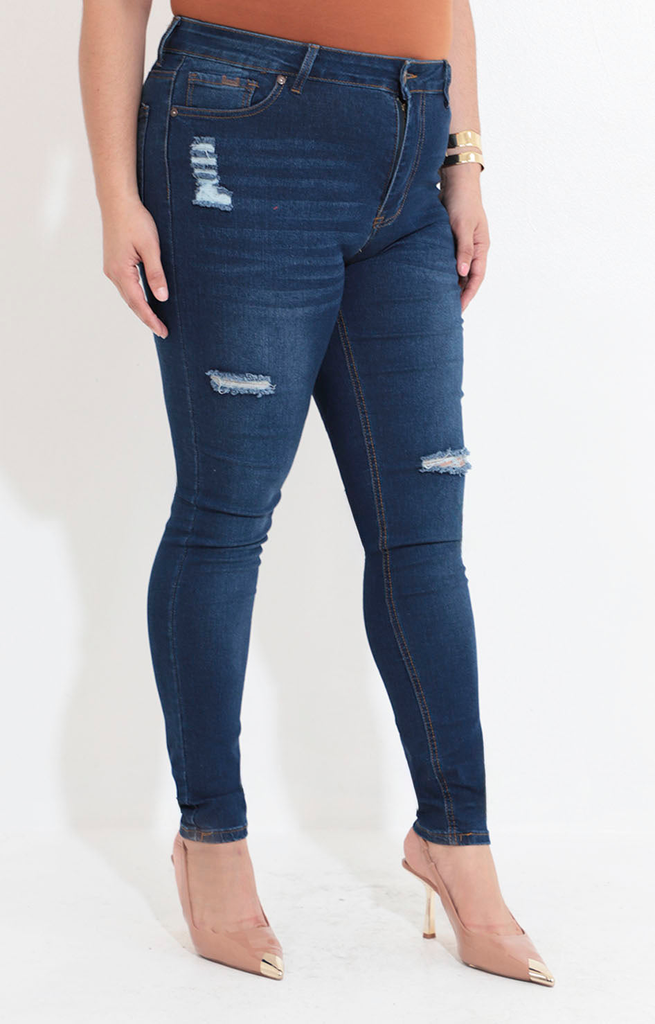 Pantalón denim con desgarres - PANTALON XL Boutiquemirel 