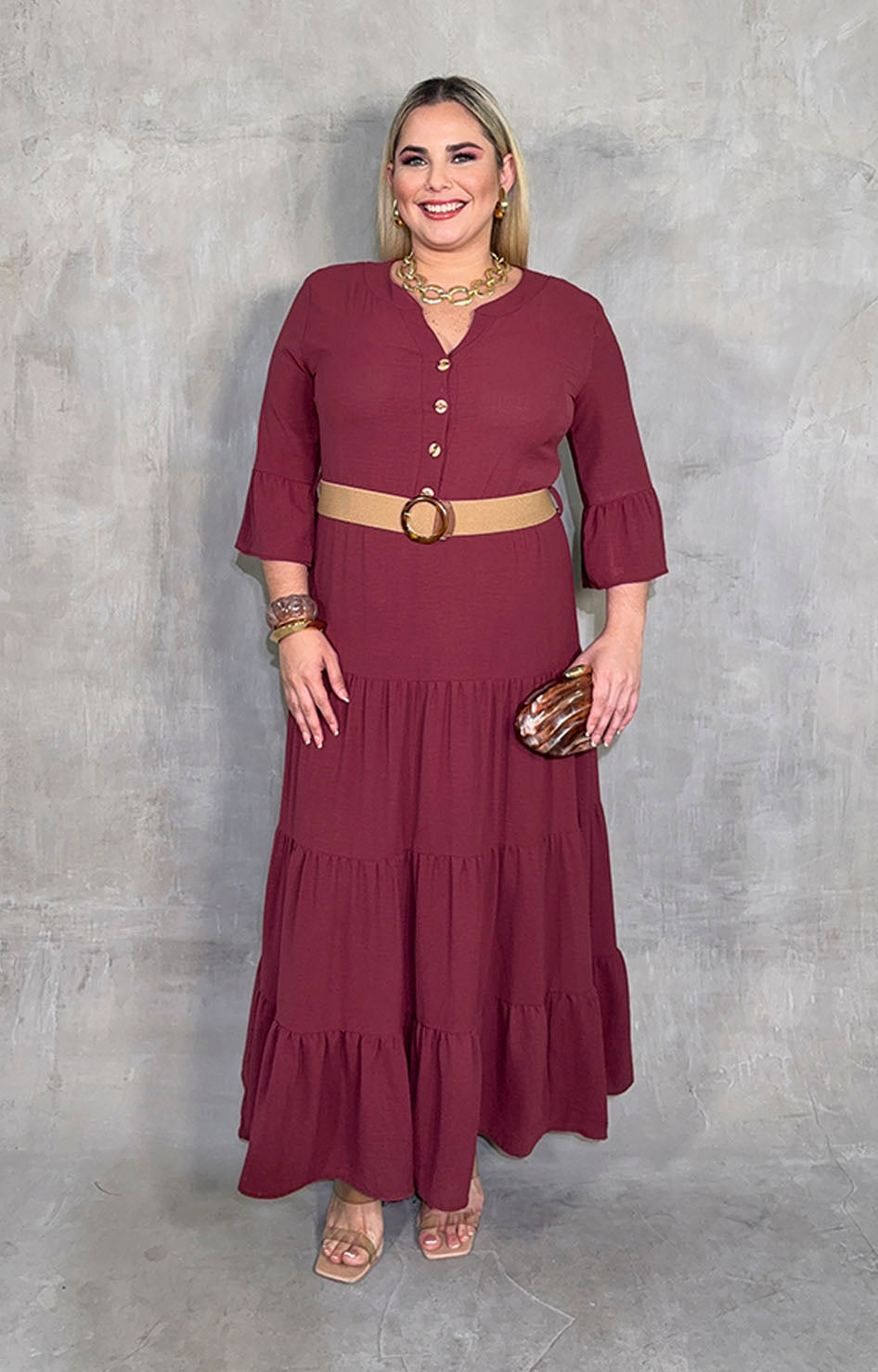 Vestido vino - VESTIDO XL Boutiquemirel 