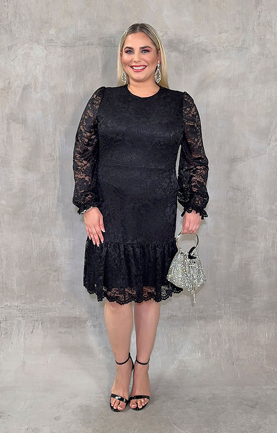 Vestido negro de encaje - VESTIDO XL Boutiquemirel 