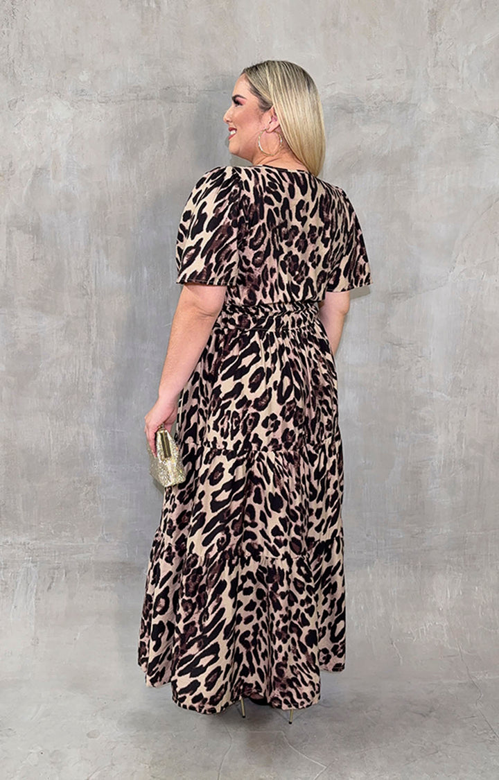 Vestido beige print - VESTIDO XL Boutiquemirel 