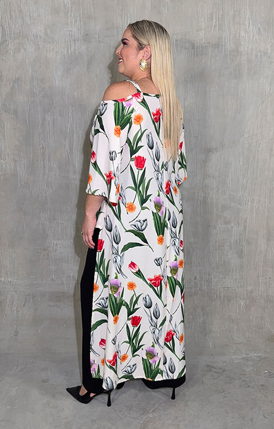 Conjunto beige con flores - CONJUNTO XL Boutiquemirel 