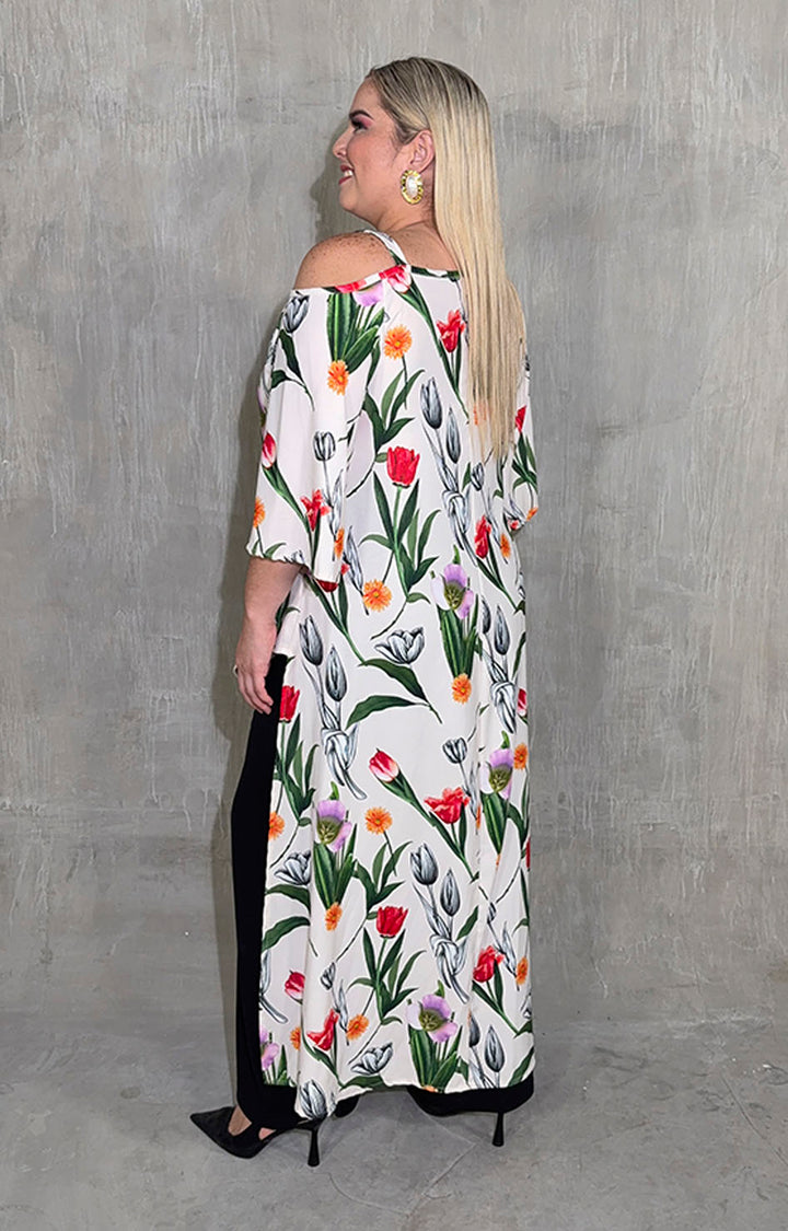 Conjunto beige con flores - CONJUNTO XL Boutiquemirel 