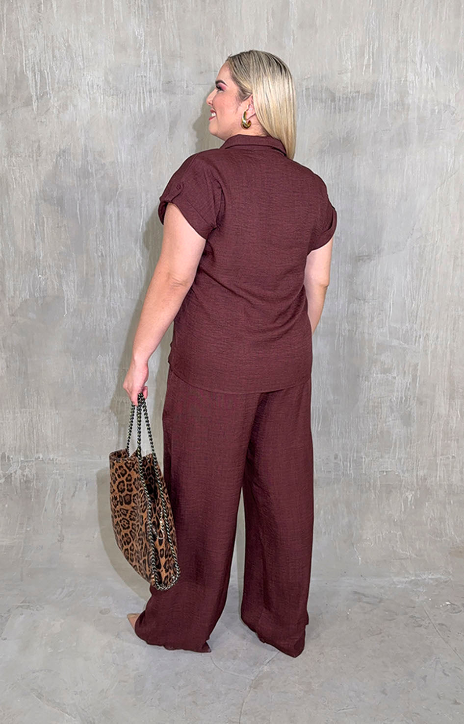 Conjunto formal café - CONJUNTO Boutiquemirel 