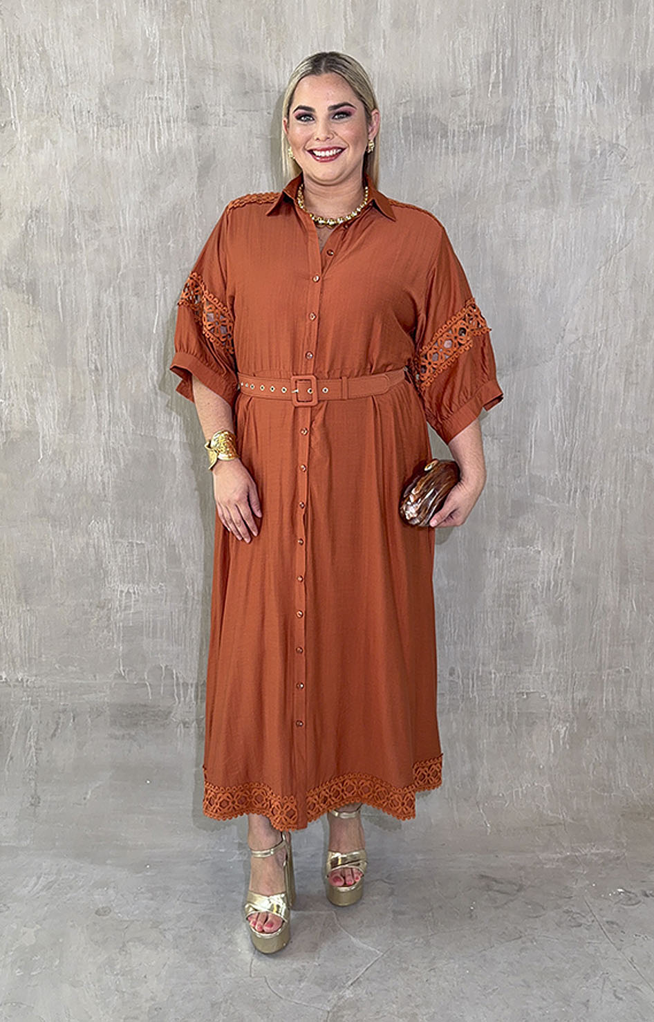 Vestido camisero chedrón - VESTIDO XL Boutiquemirel 