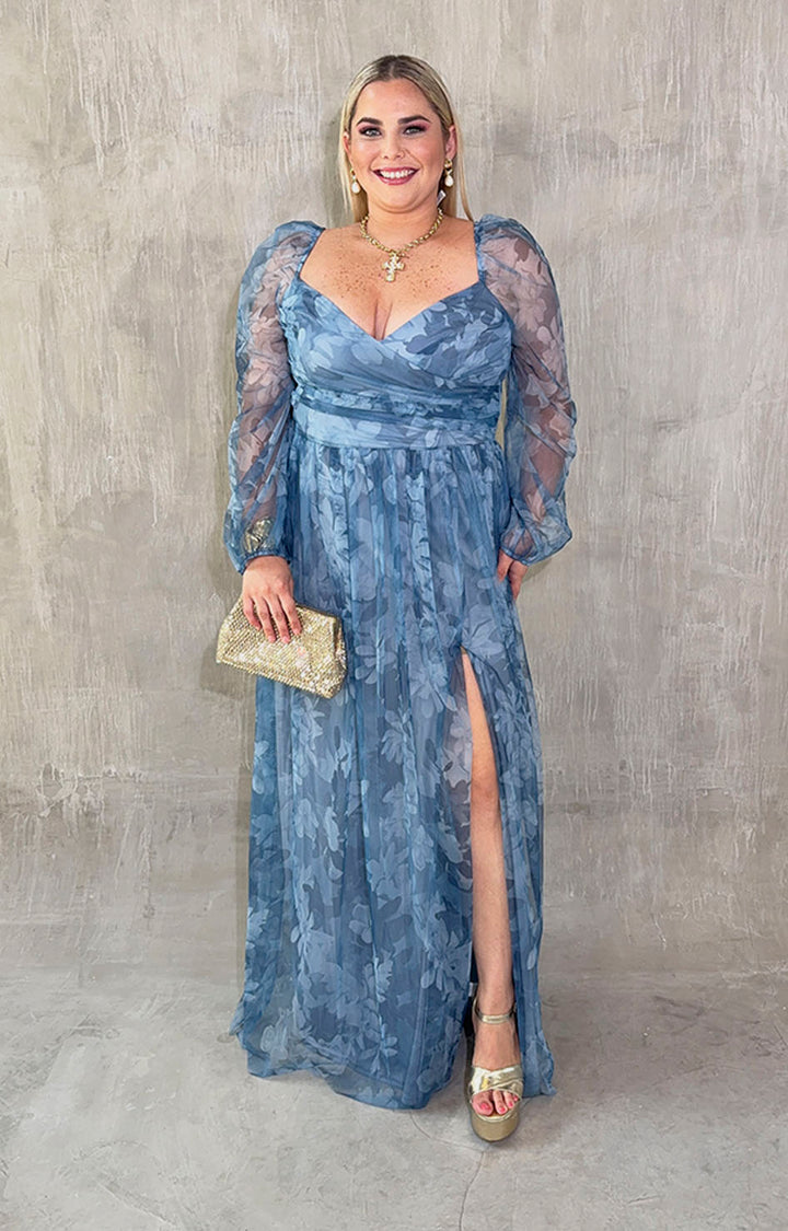 Vestido de gala azul - VESTIDO XL Boutiquemirel 