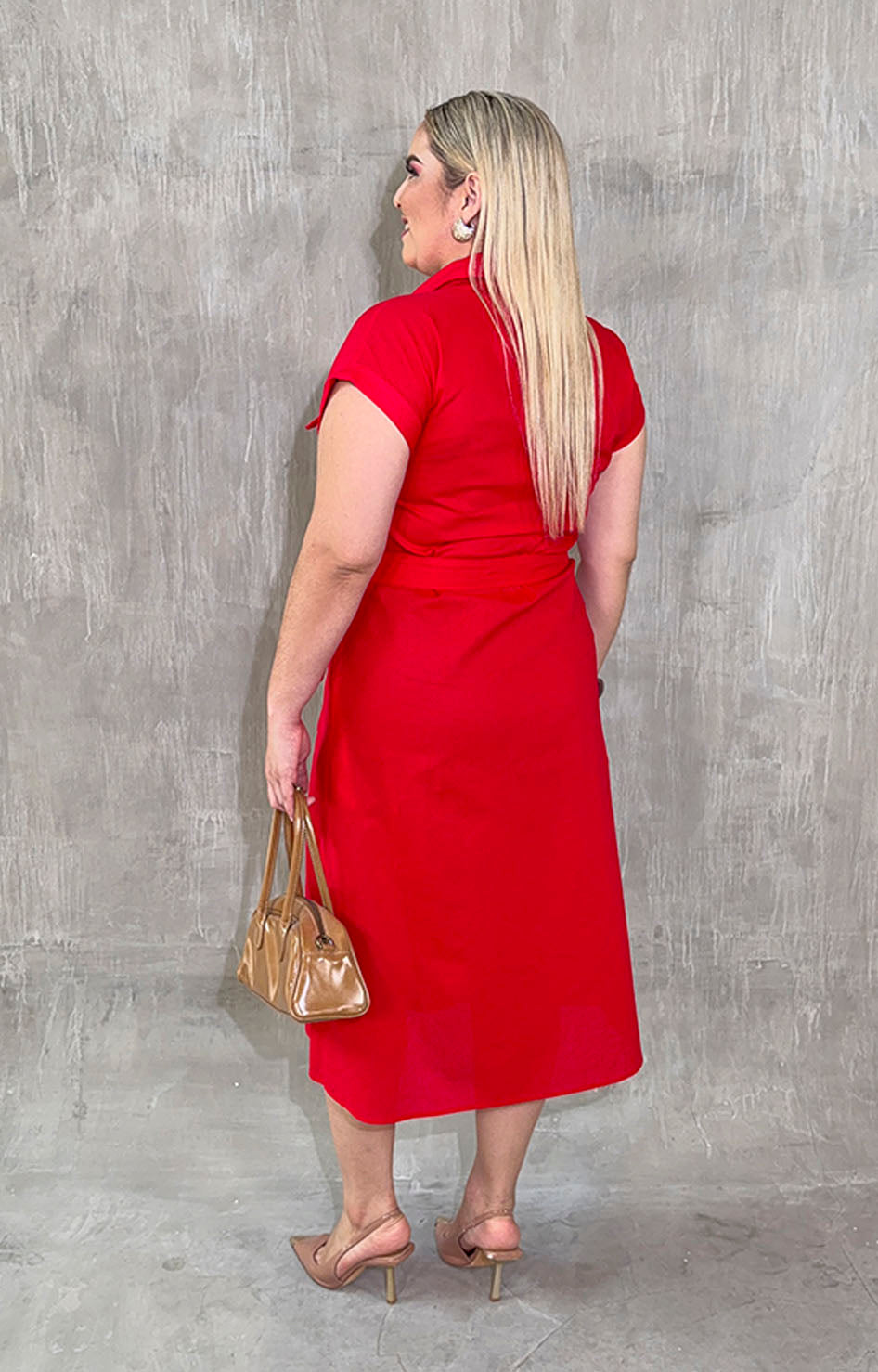 Vestido camisero rojo - VESTIDO XL Boutiquemirel 