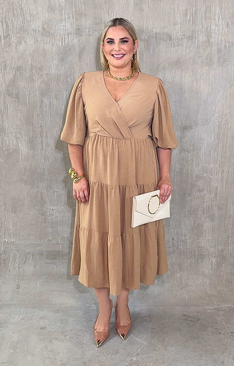 Vestido beige - VESTIDO XL Boutiquemirel 