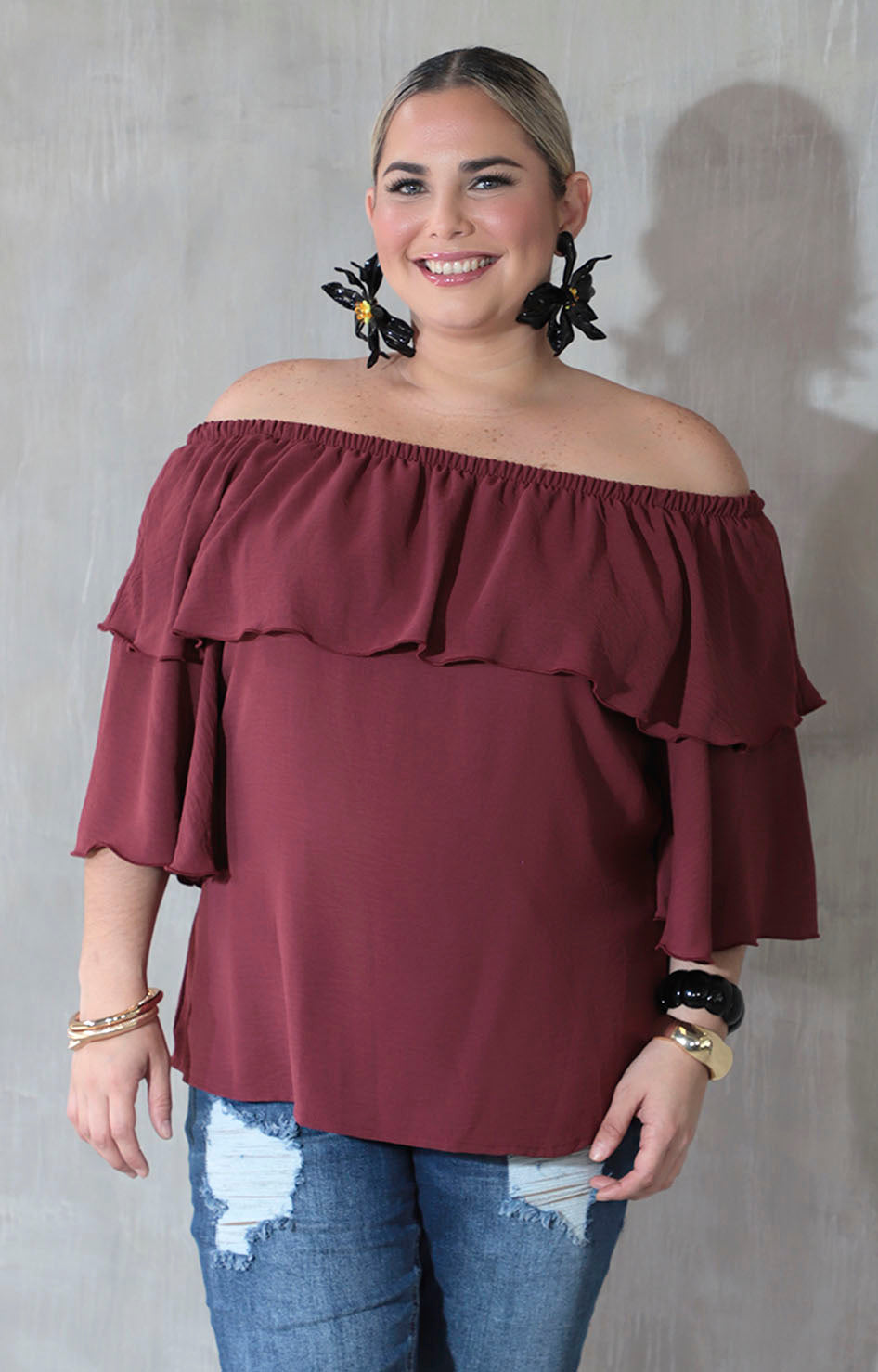 Blusa vino - BLUSA XL Boutiquemirel 