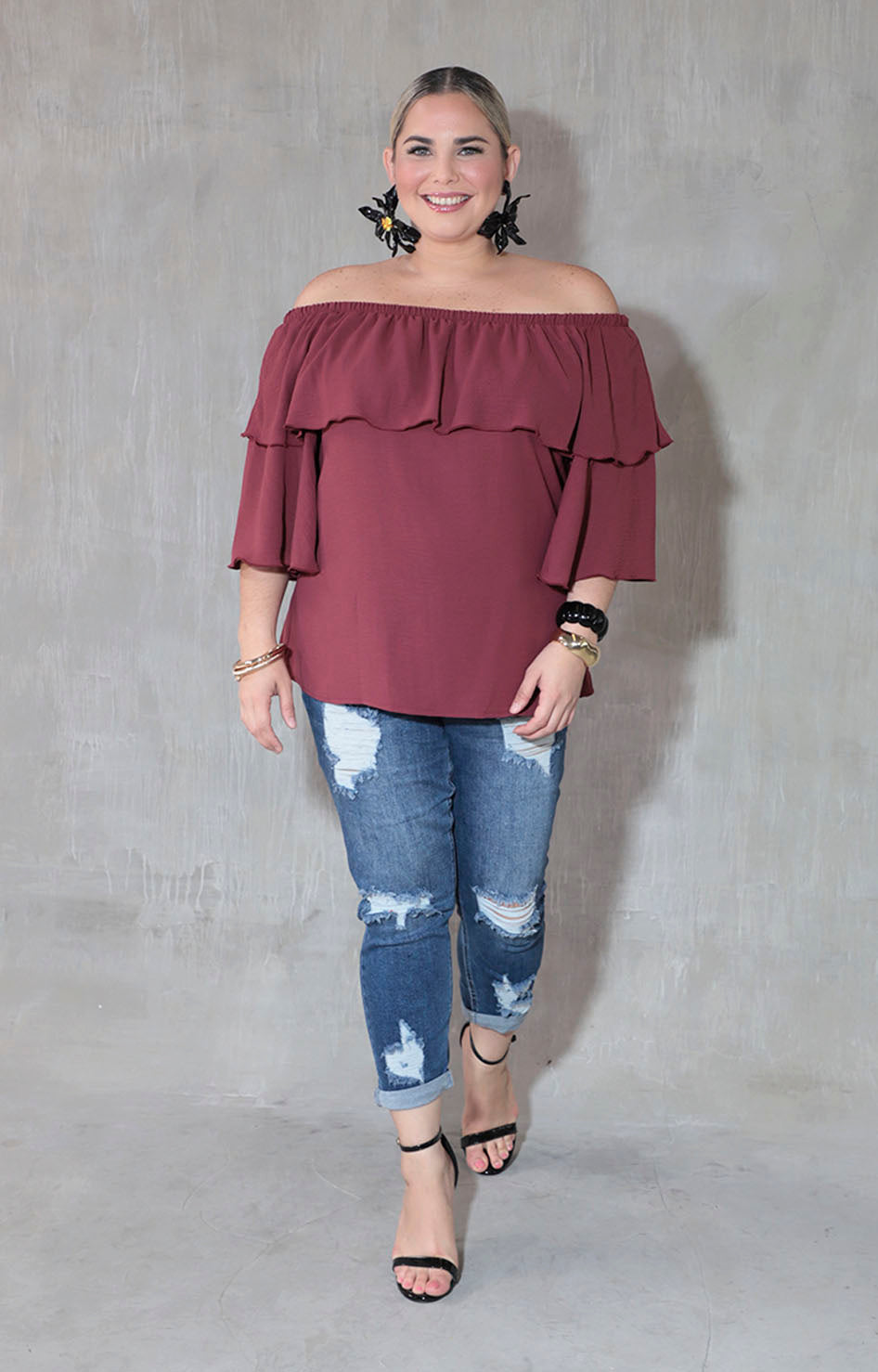 Blusa vino - BLUSA XL Boutiquemirel 