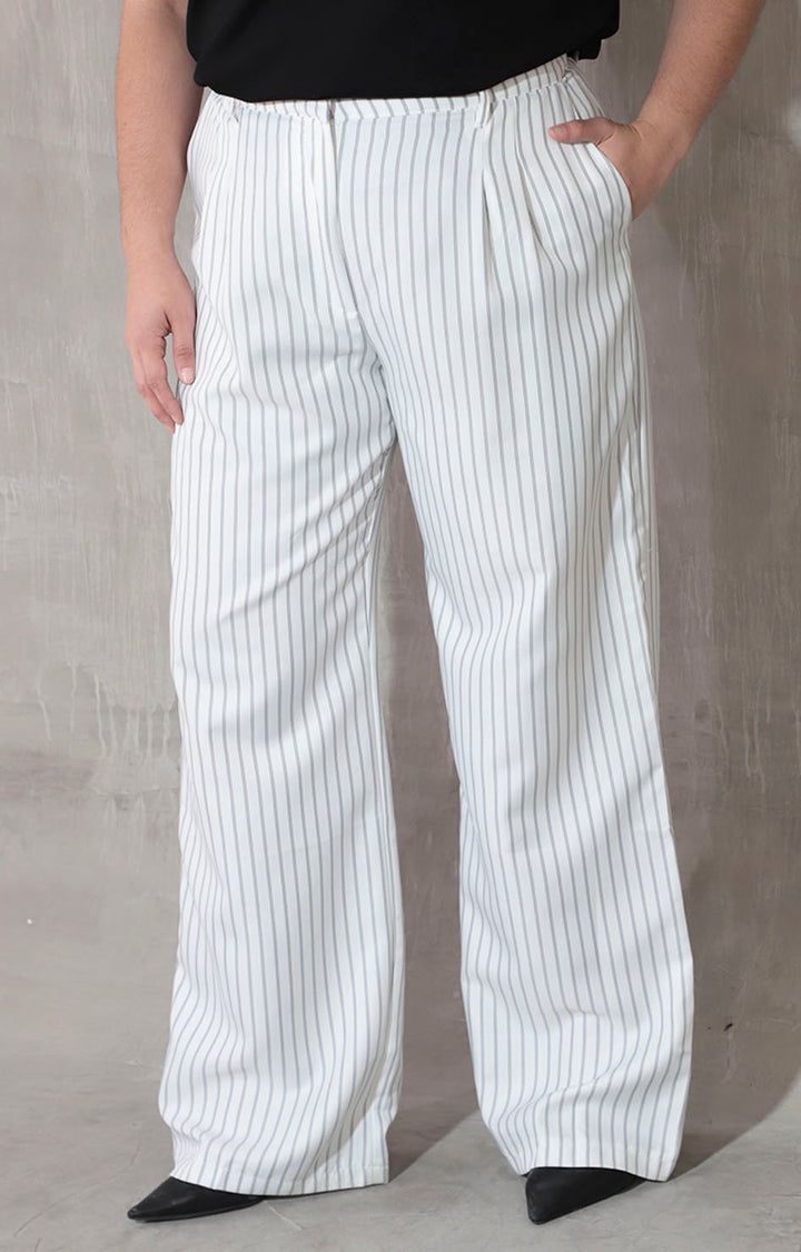 Pantalón blanco lineal - PANTALON XL Boutiquemirel 