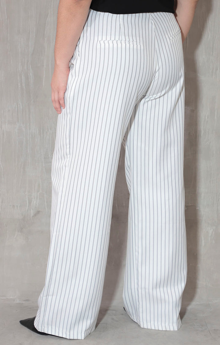 Pantalón blanco lineal - PANTALON XL Boutiquemirel 