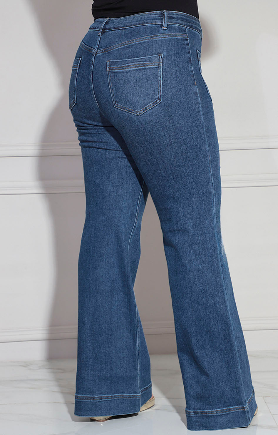 Pantalón denim recto