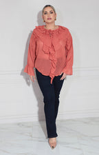 Blusa chedrón texturizada - BLUSA XL Boutiquemirel 