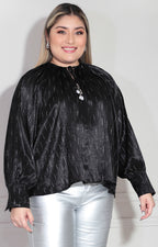 Blusa negra con brillos - BLUSA XL Boutiquemirel 