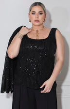 Blusa negra de gala - BLUSA XL Boutiquemirel 