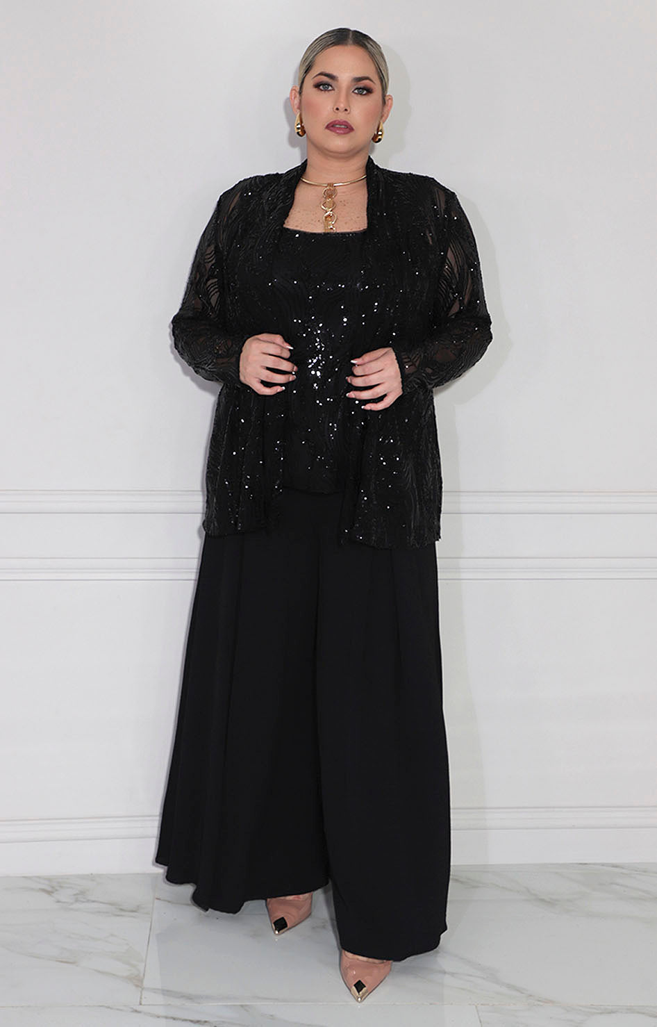 Blusa negra de gala - BLUSA XL Boutiquemirel 