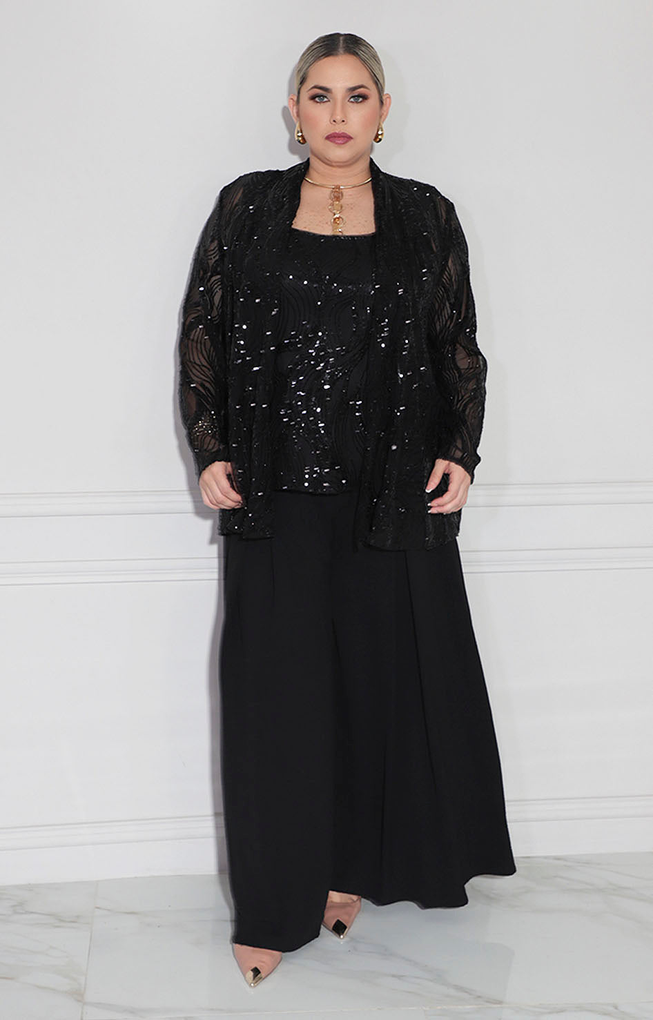 Blusa negra de gala - BLUSA XL Boutiquemirel 