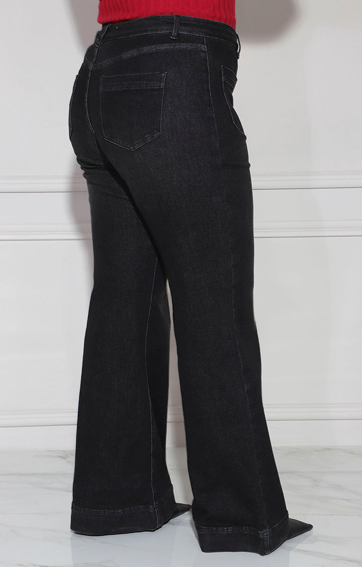Pantalón de mezclilla negro