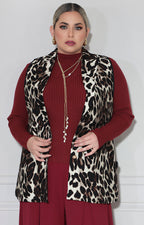 Chaleco beige print - CHALECO XL Boutiquemirel 