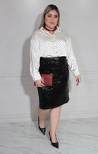 Falda negra de lentejuela - FALDA XL Boutiquemirel 