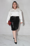 Falda negra de lentejuela - FALDA XL Boutiquemirel 