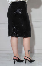 Falda negra de lentejuela - FALDA XL Boutiquemirel 