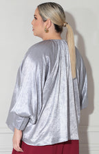 Blusa gris metálica - BLUSA XL Boutiquemirel 