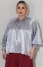 Blusa gris metálica - BLUSA XL Boutiquemirel 