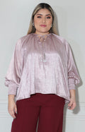 Blusa rosa con brillos - BLUSA XL Boutiquemirel 
