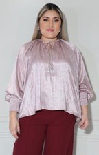 Blusa rosa con brillos - BLUSA XL Boutiquemirel 