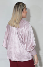Blusa rosa con brillos - BLUSA XL Boutiquemirel 