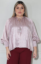 Blusa rosa con brillos - BLUSA XL Boutiquemirel 