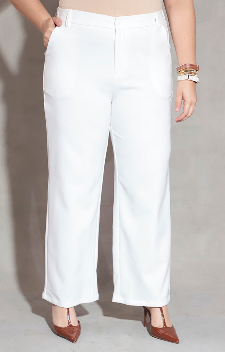 Pantalón recto blanco - PANTALON XL Boutiquemirel 