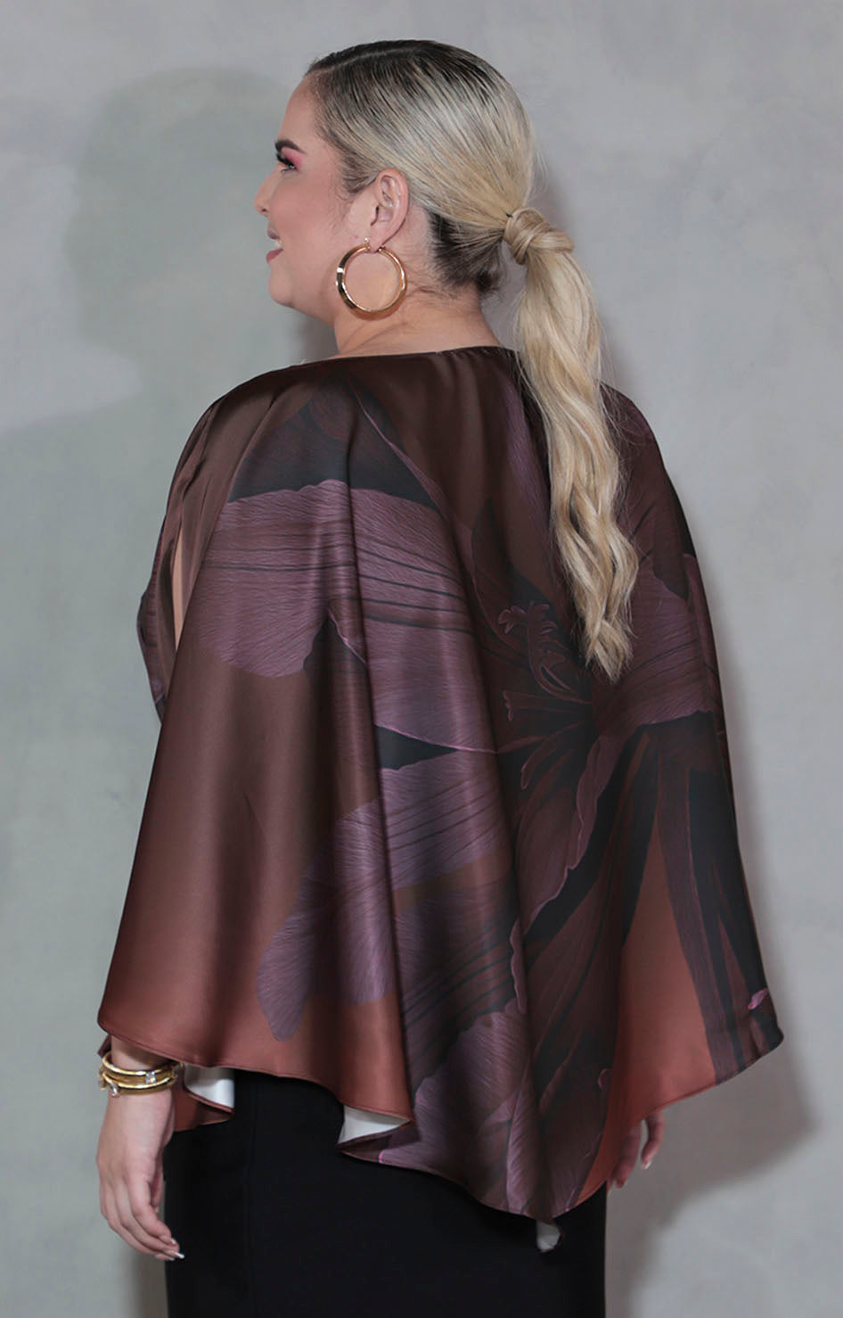 Blusa café con lazo - BLUSA XL Boutiquemirel 