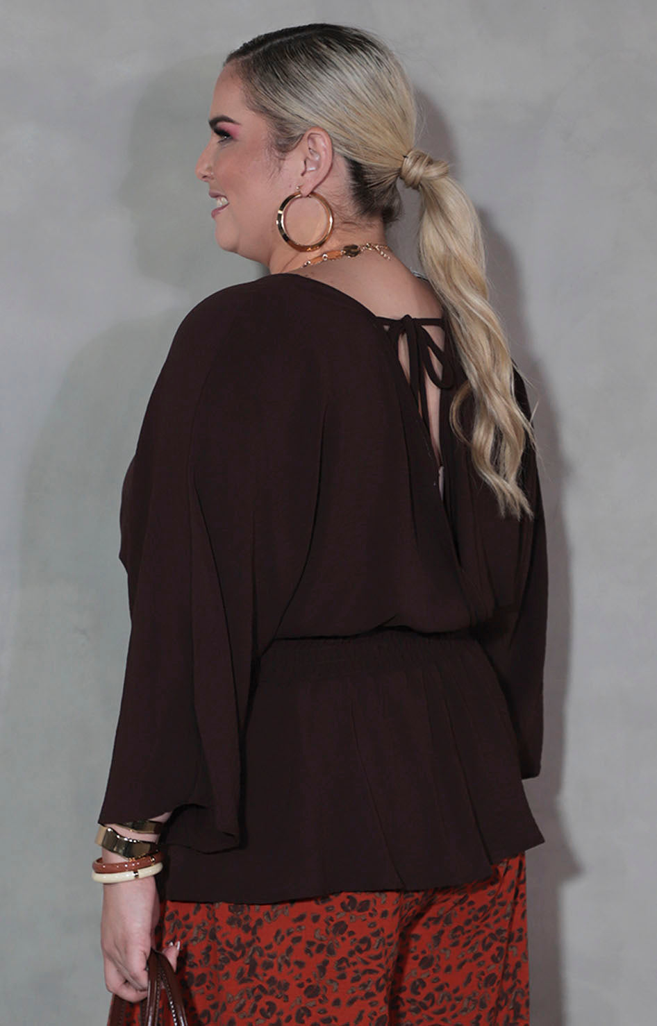 Blusa café - BLUSA XL Boutiquemirel 