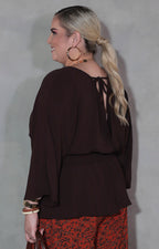 Blusa café - BLUSA XL Boutiquemirel 