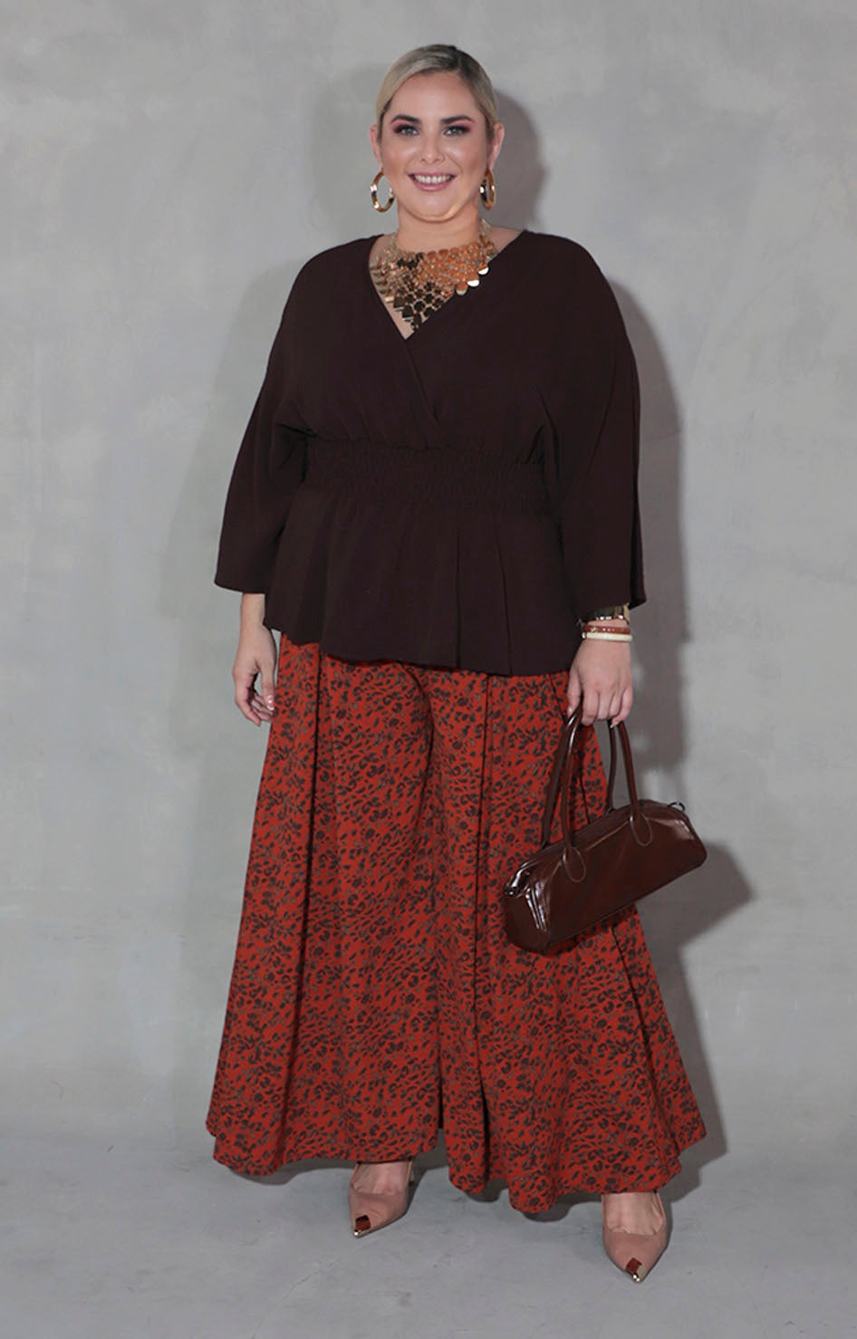 Blusa café - BLUSA XL Boutiquemirel 