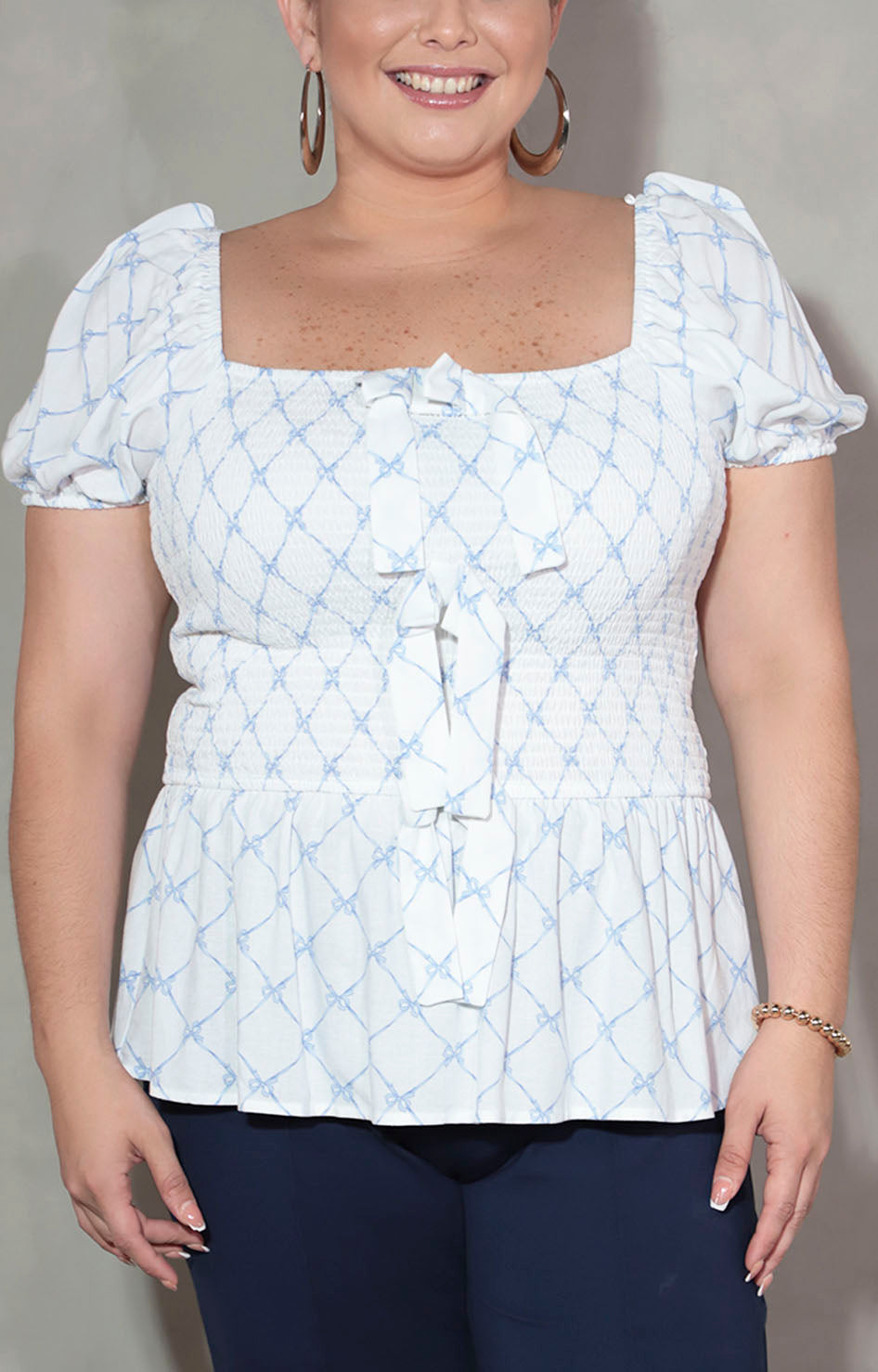 Blusa blanca peplum - BLUSA XL Boutiquemirel 