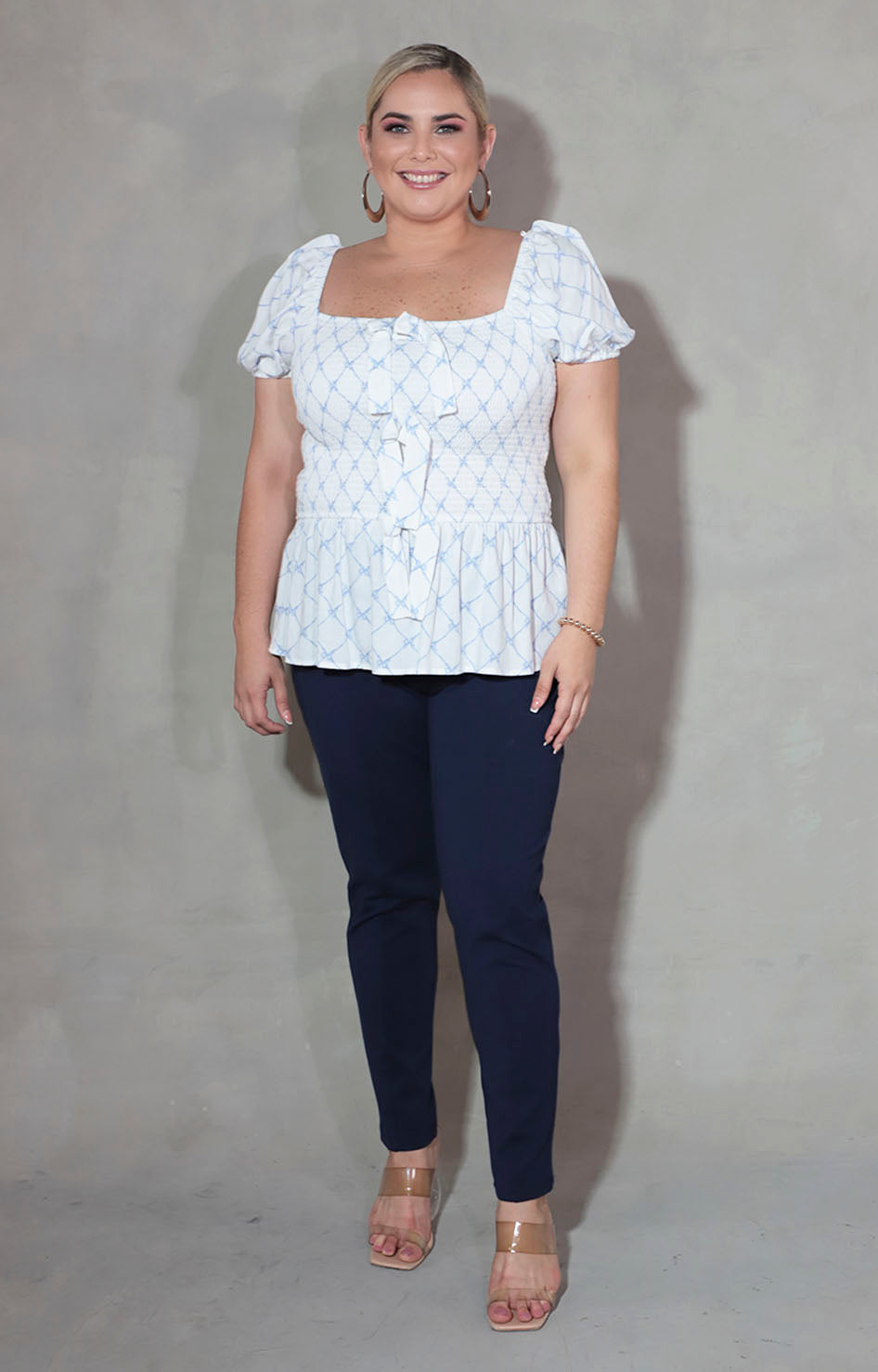 Blusa blanca peplum - BLUSA XL Boutiquemirel 
